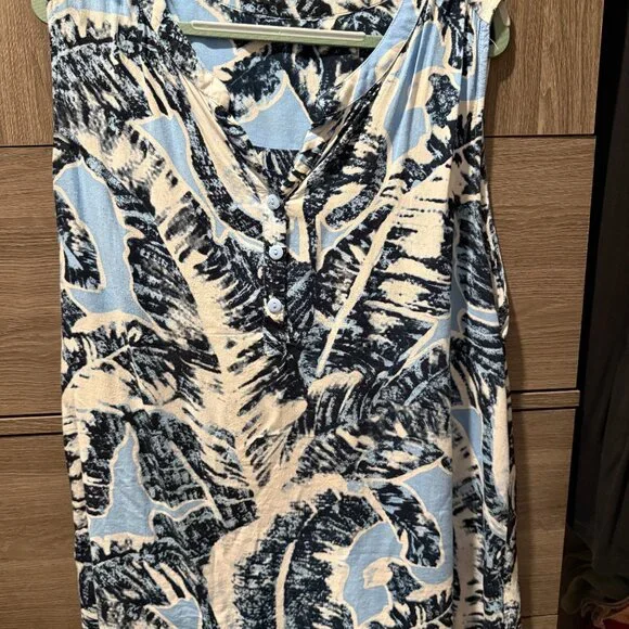 BUNDLE of Blue Ginger Hawaii Rayon Tank Sleeveless Tops 8 + bonus XL